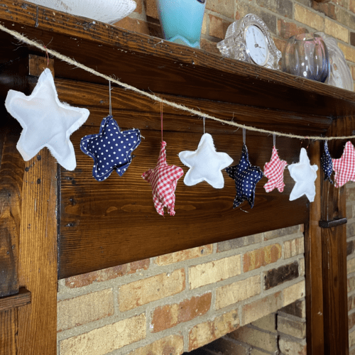 How To Make Cloth Star Garland: Patriotic Holiday/Christmas