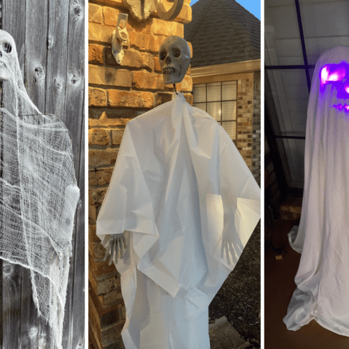 Super Easy Yard Ghosts DIY For Halloween Decorations