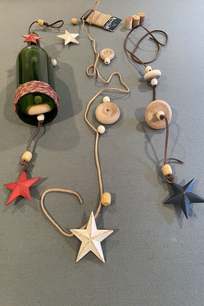 how to make wine bottle wind chime