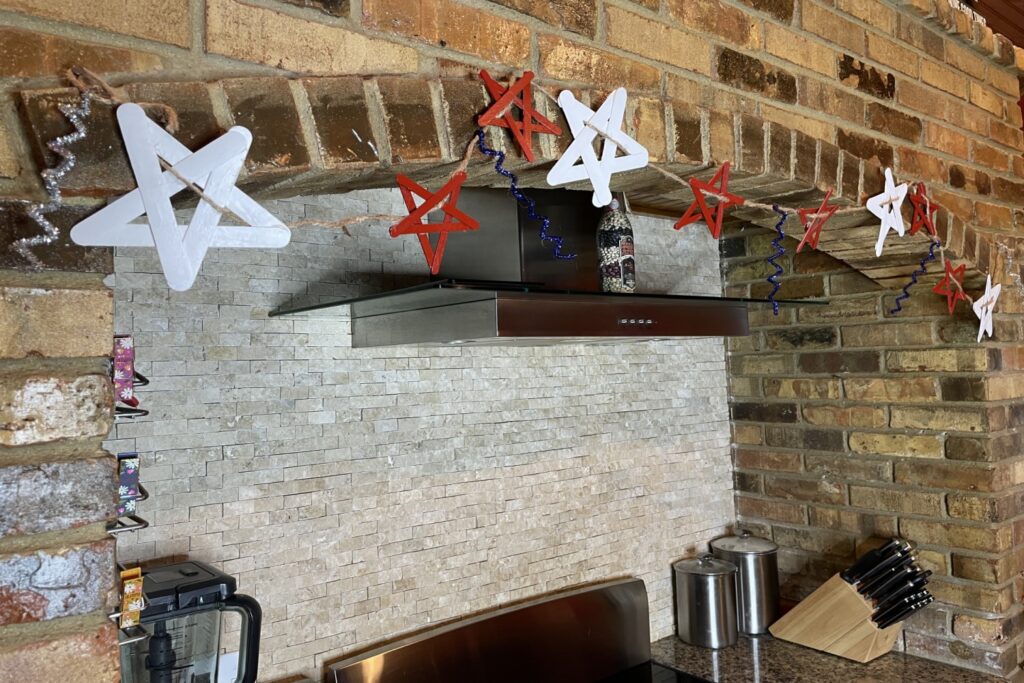 popsicle stick garland