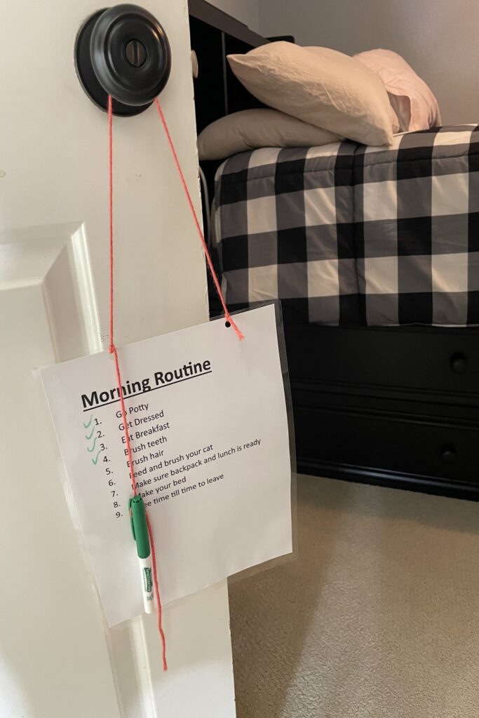 morning routine for kids