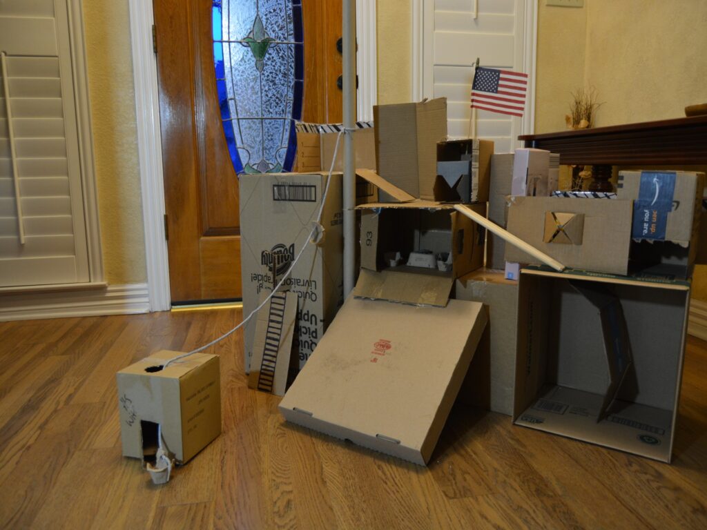 what can a child do with cardboard