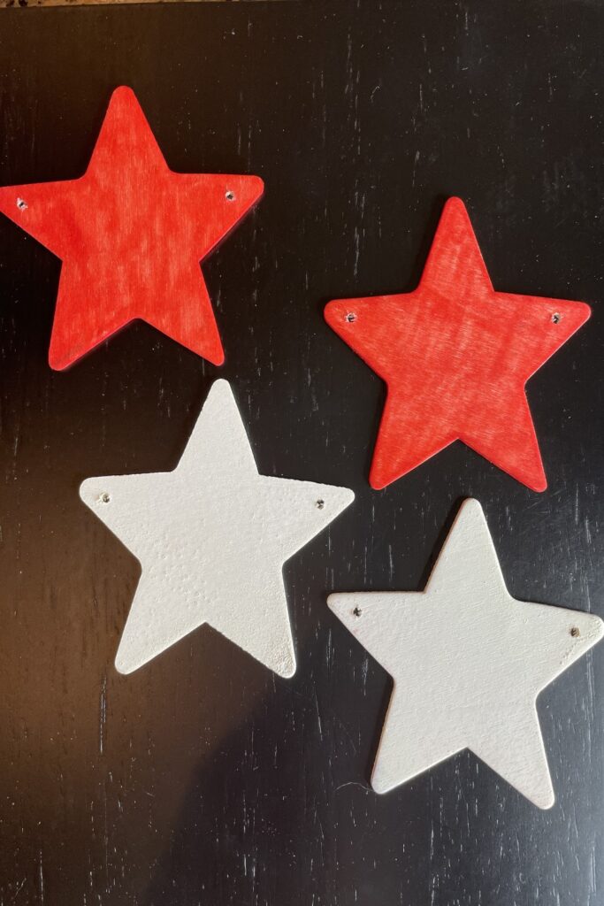 wood star garland diy